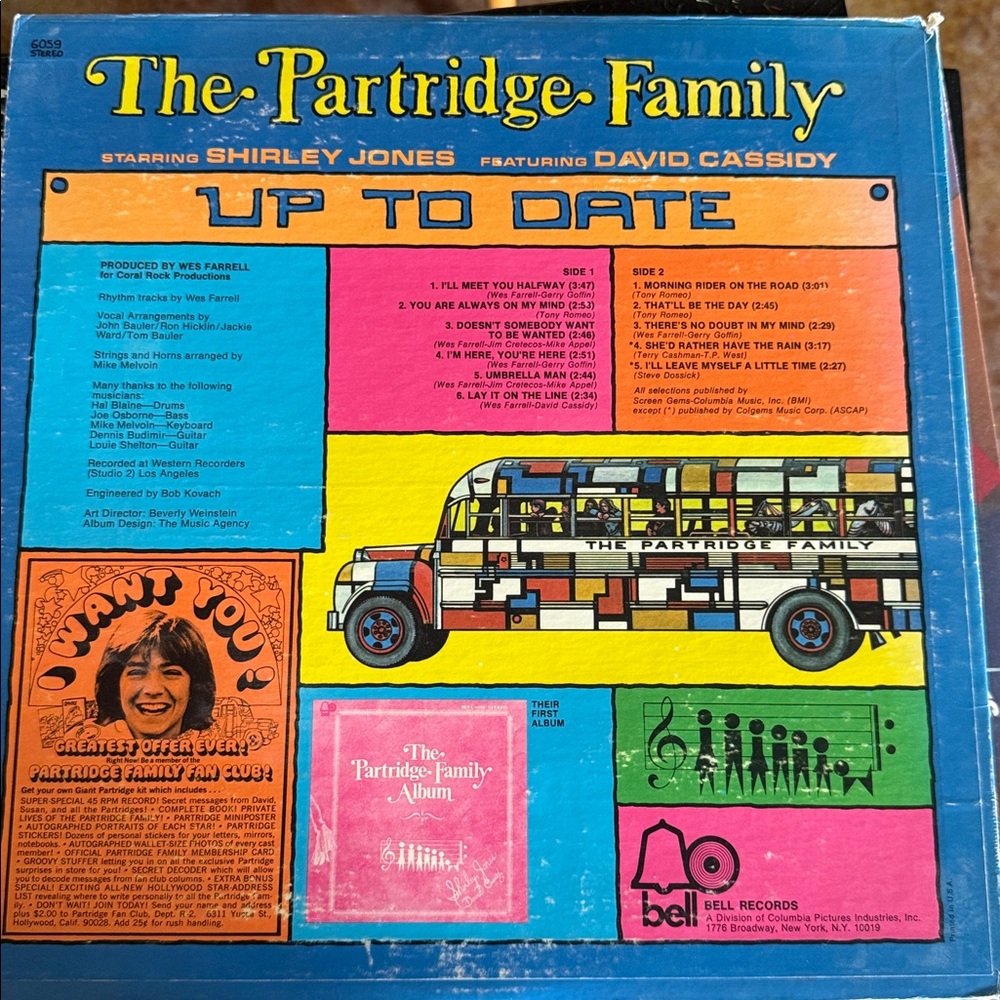 The Partridge Family Vinyl Record - Picture 3 of 3